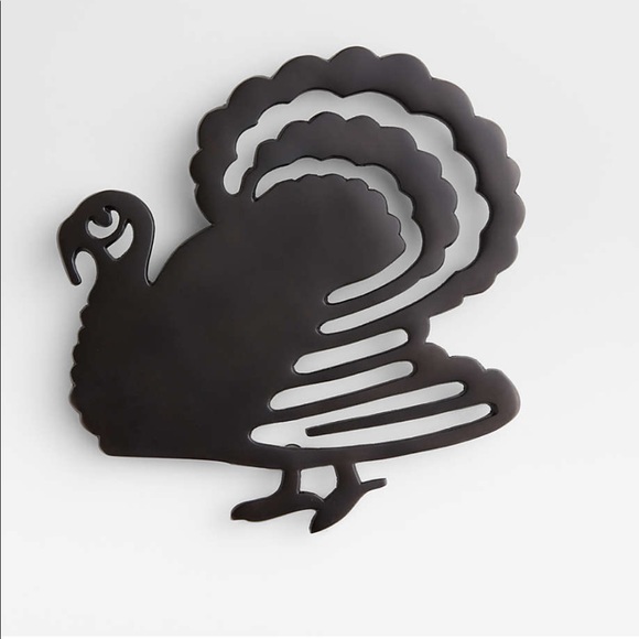 Crate&Barrel Bronze Turkey Trivet - Picture 11 of 12